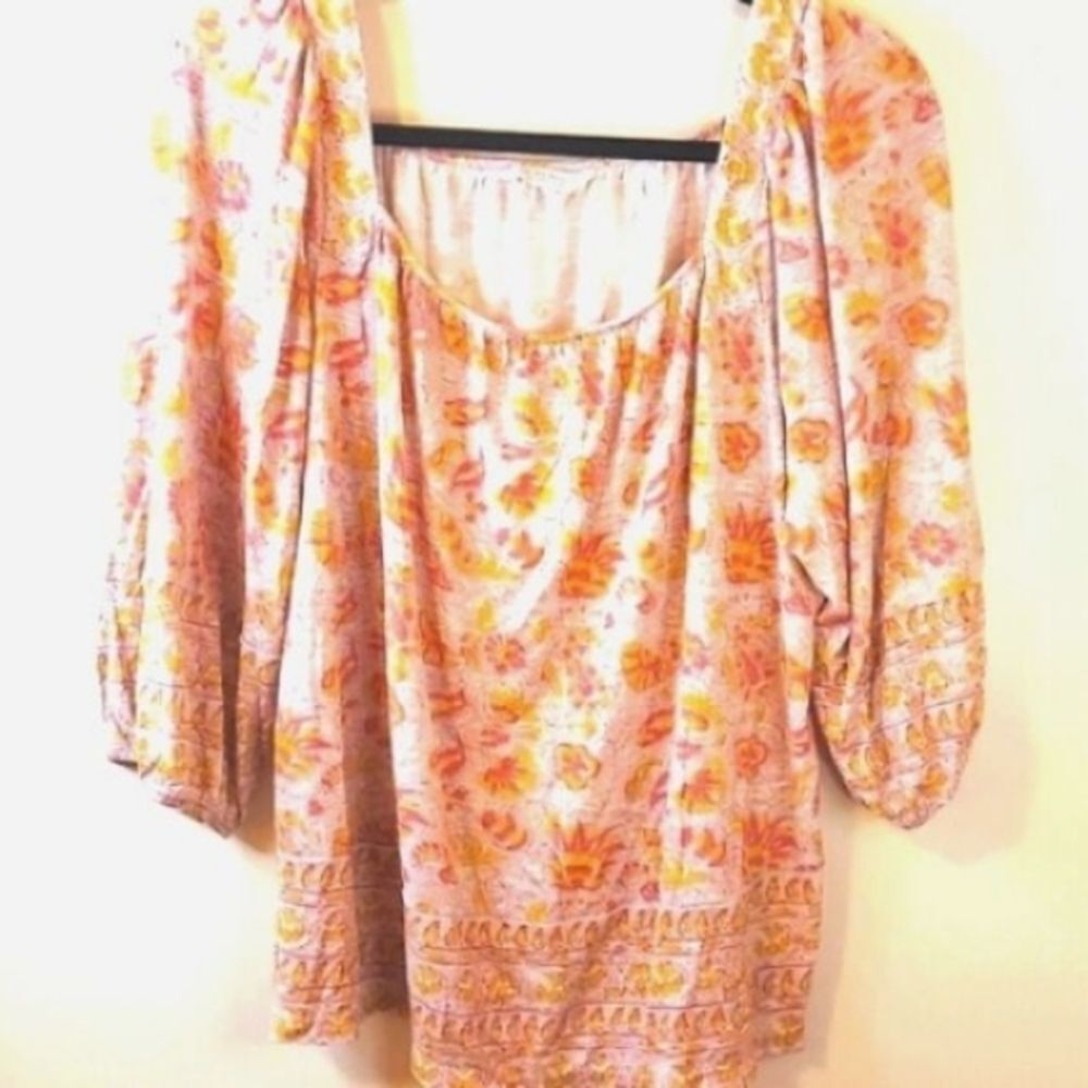 Lucky Brand Peasant Boho Top